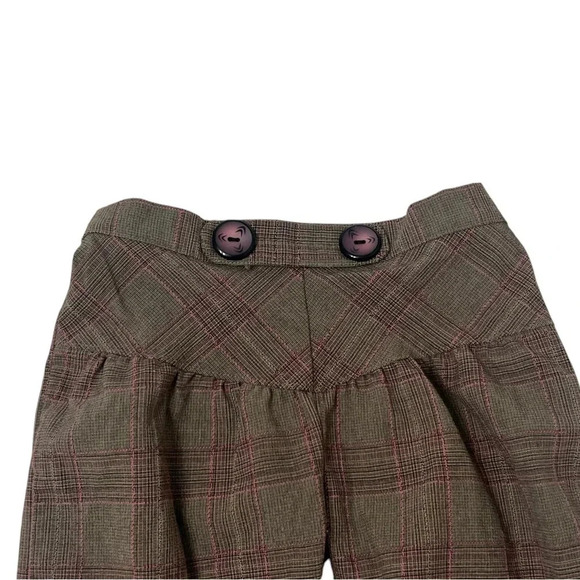 Matilda Jane size 18 months Gypsy Plaid Yoke Pants Ruffle pants Brown - Picture 3 of 4
